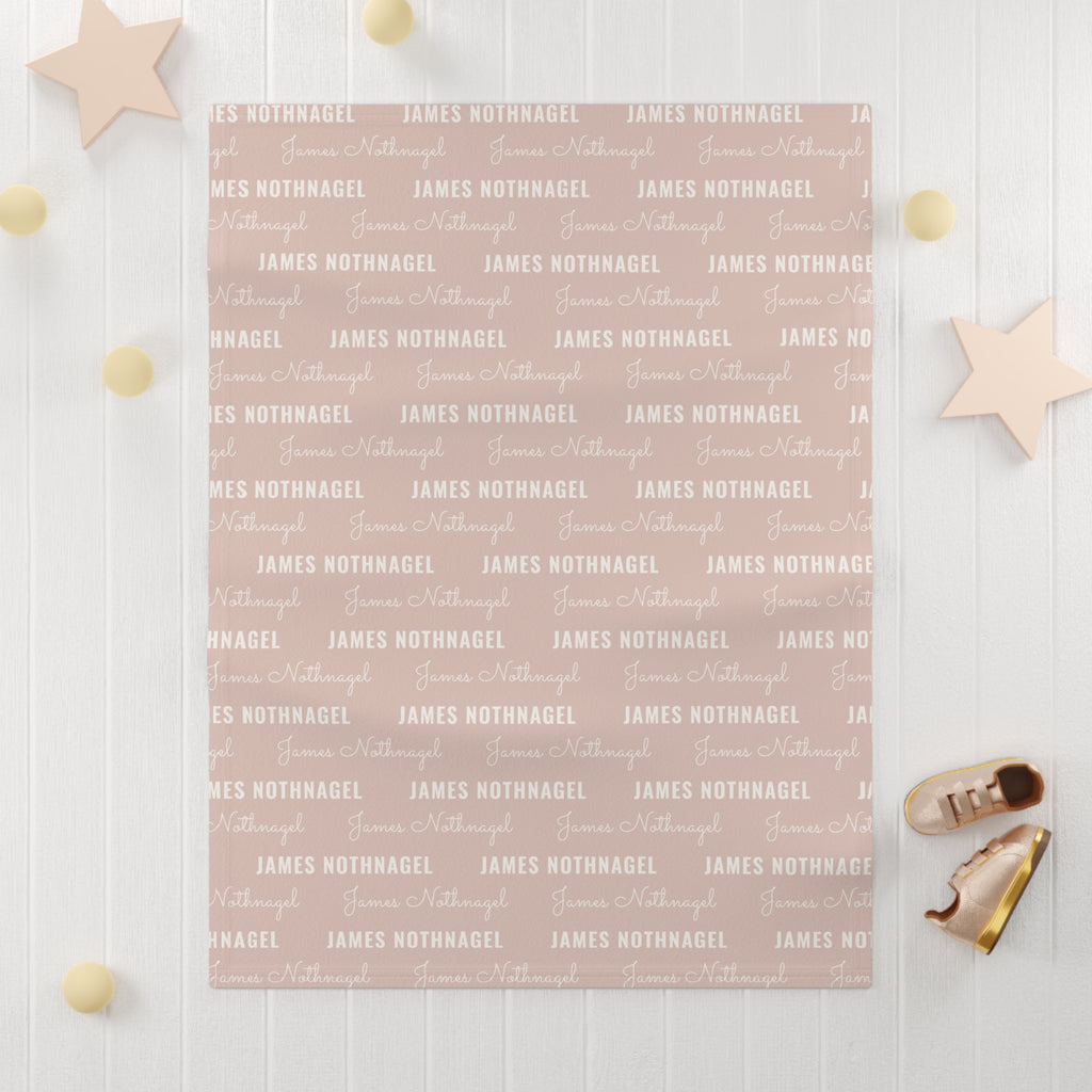 Soft Fleece Baby Blanket (blush)