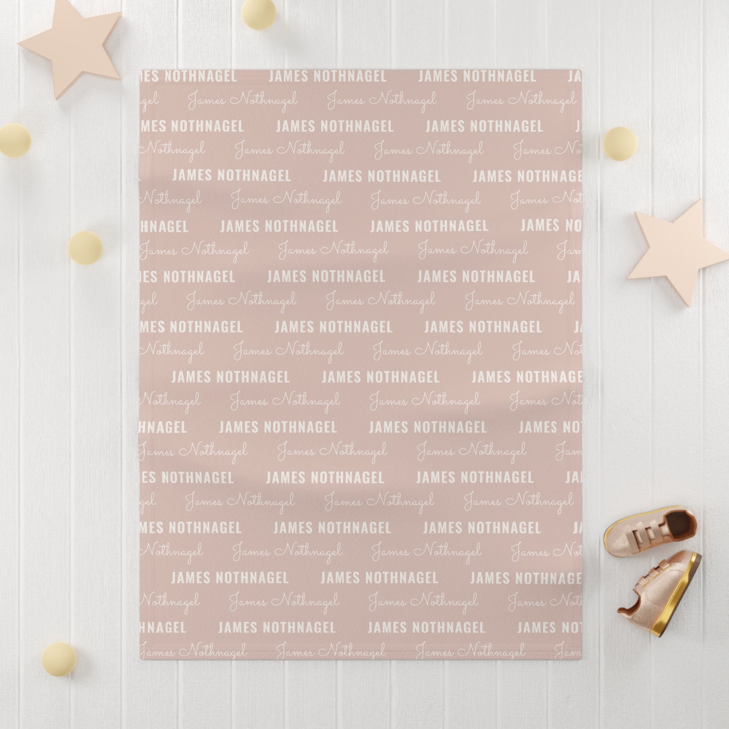 Soft Fleece Baby Blanket (blush)