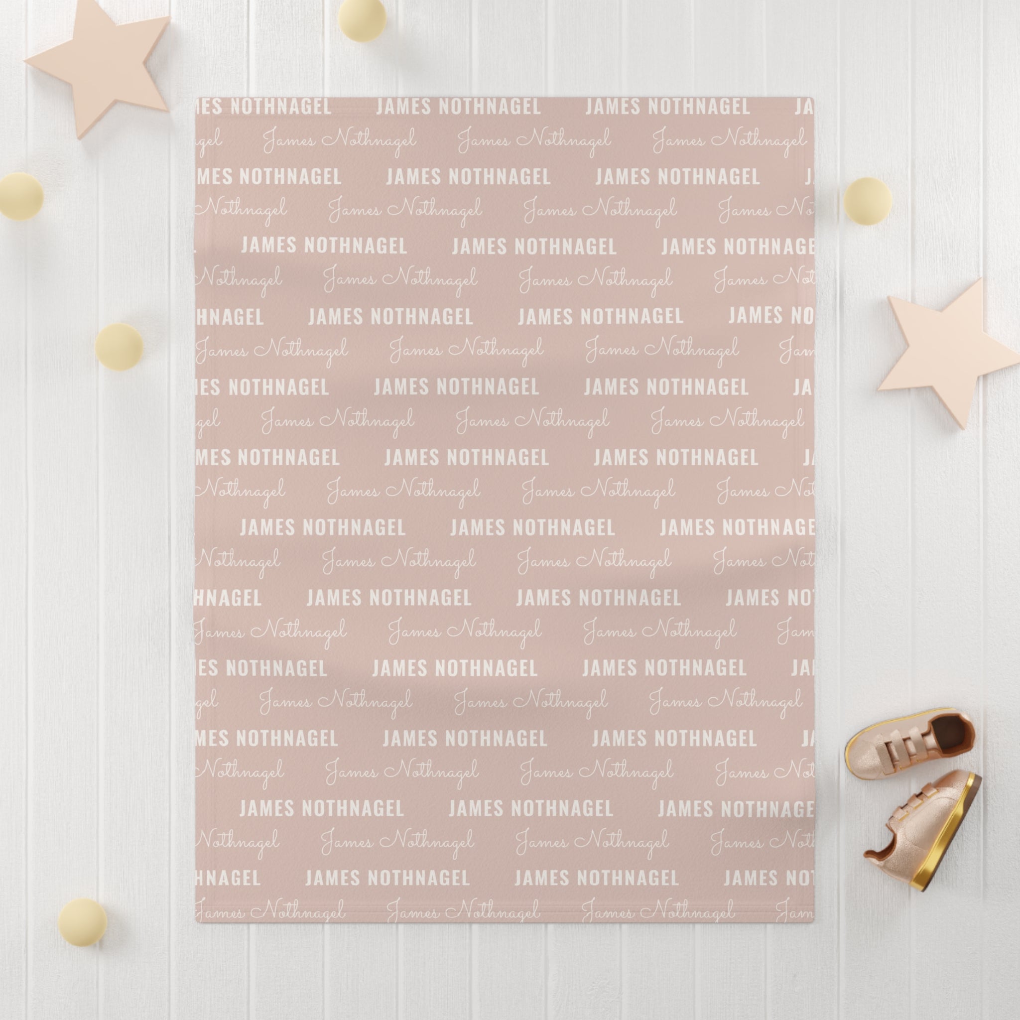 Soft Fleece Baby Blanket (blush)