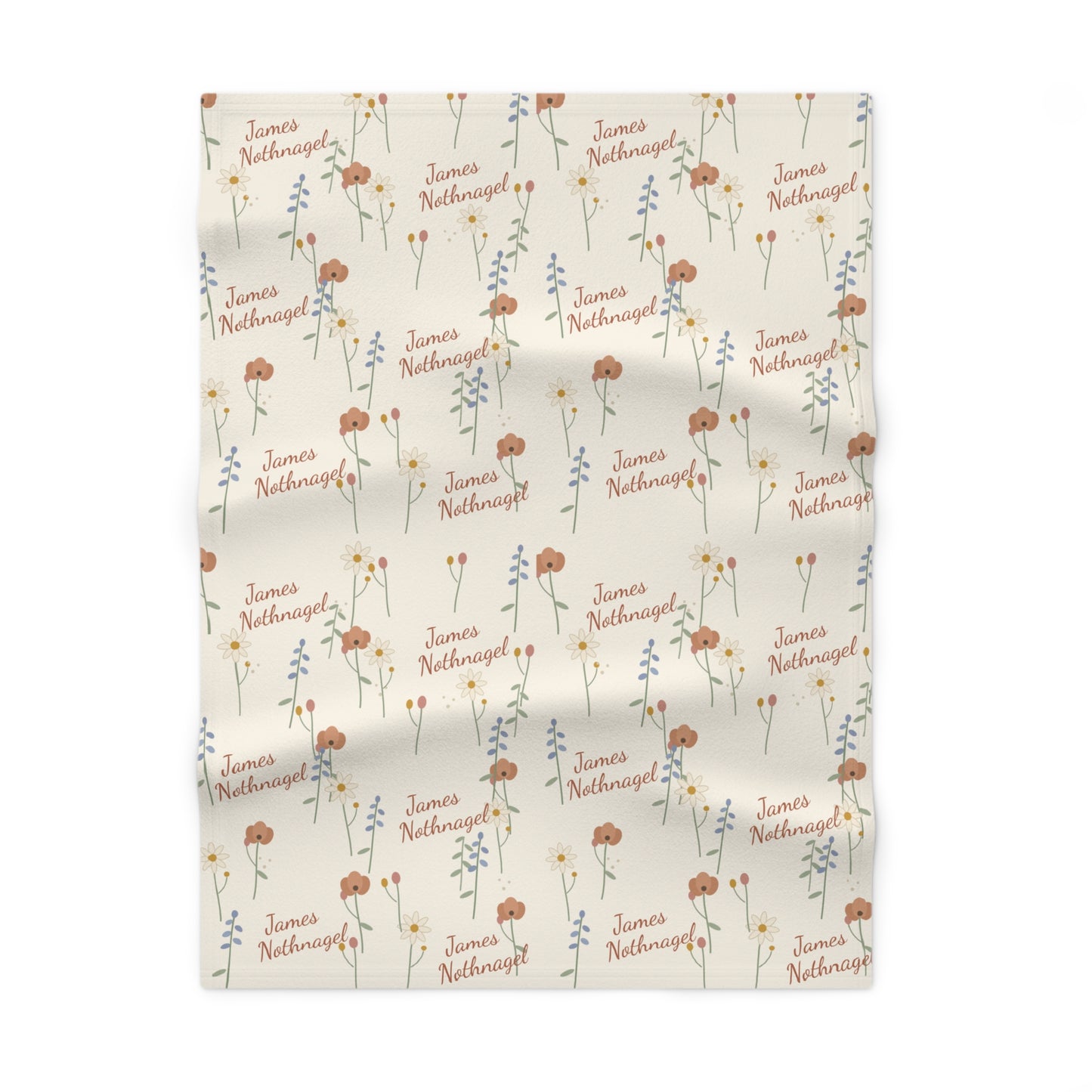 Soft Fleece Baby Blanket (Meadow Cream)