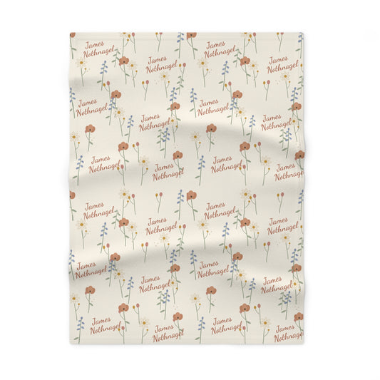 Soft Fleece Baby Blanket (Meadow Cream)
