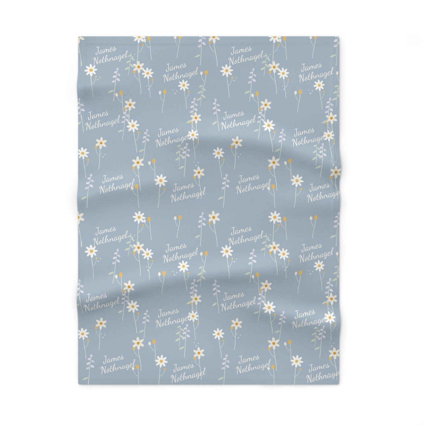 Soft Fleece Baby Blanket (Meadow Blue)