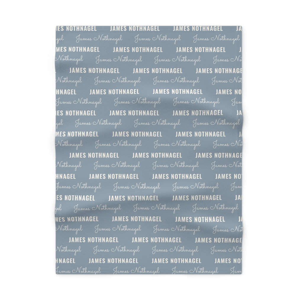 Soft Fleece Baby Blanket (Dusty Blue)
