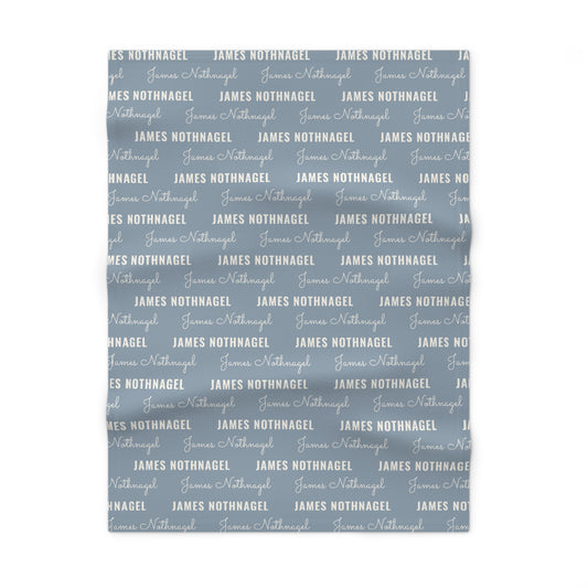 Soft Fleece Baby Blanket (Dusty Blue)