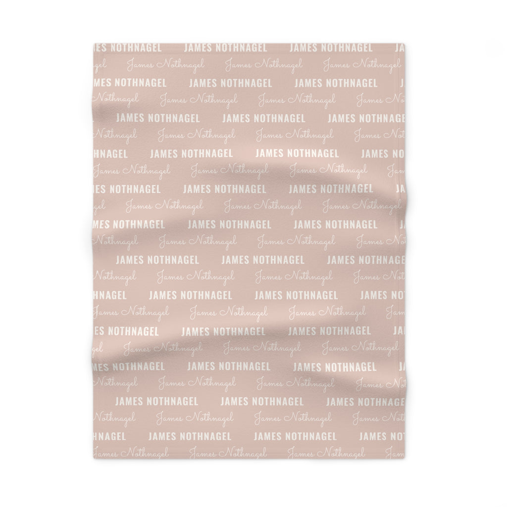 Soft Fleece Baby Blanket (blush)