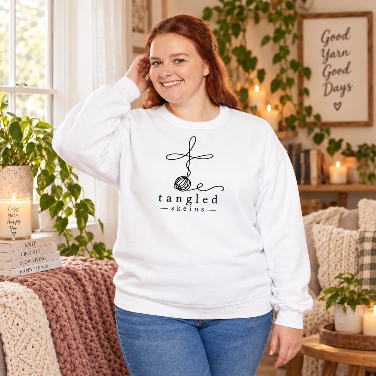 Christian Crewneck Sweatshirt | Faith Inspired Sweatshirt | Tangled Skeins | Meaningful Christian Gift