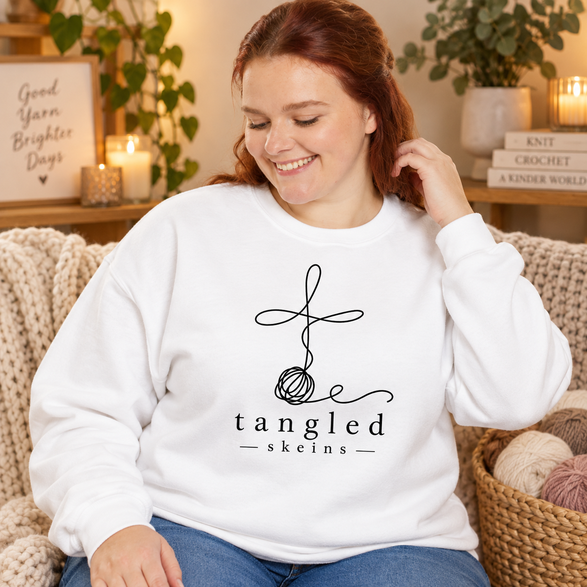 Christian Crewneck Sweatshirt | Faith Inspired Sweatshirt | Tangled Skeins | Meaningful Christian Gift