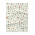 Fleece Baby Blanket (Green Woodlands with Personalized Patch)