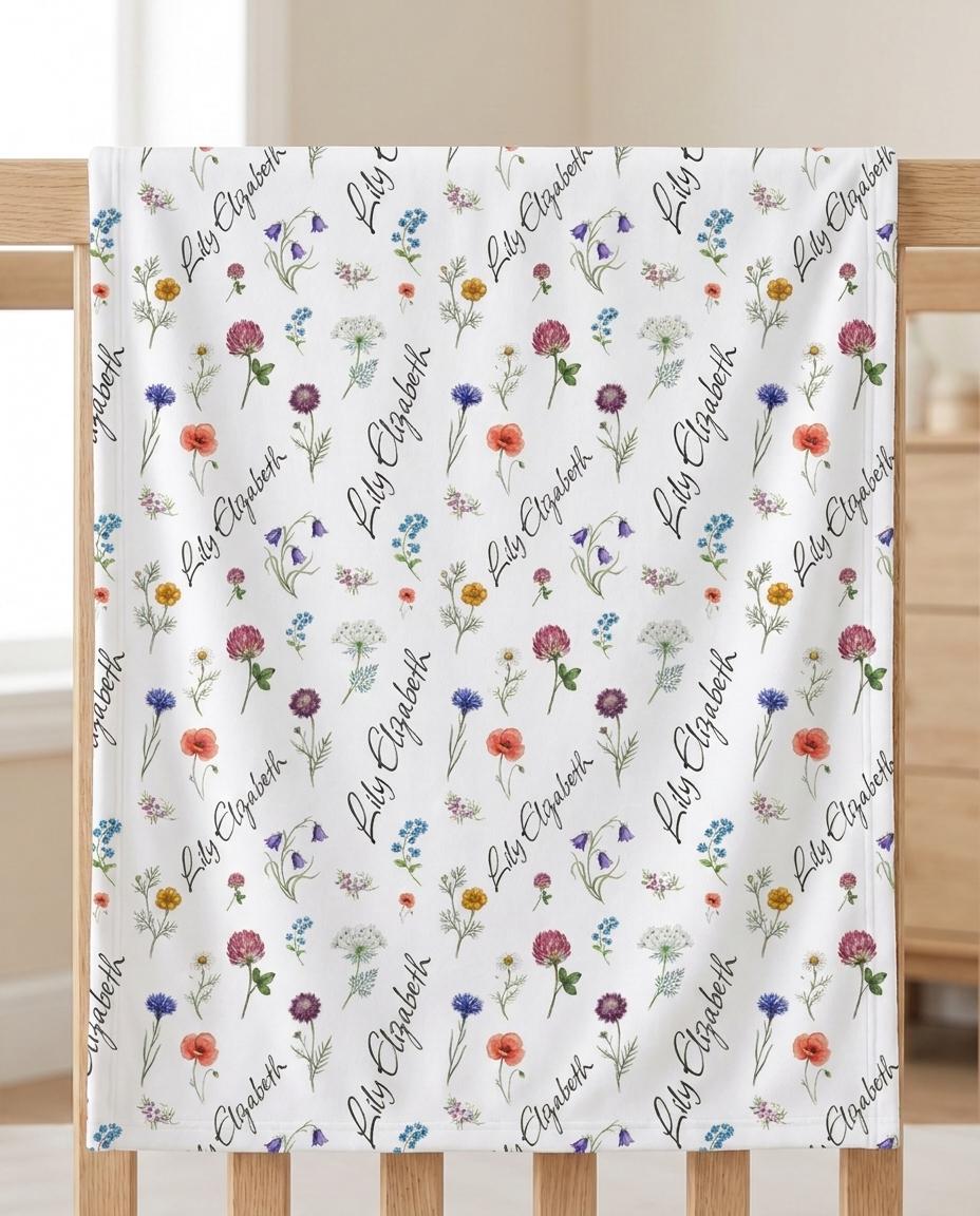 Wildflower name blanket - view 5
