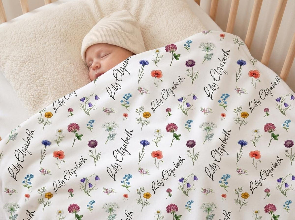 Wildflower name blanket - view 2