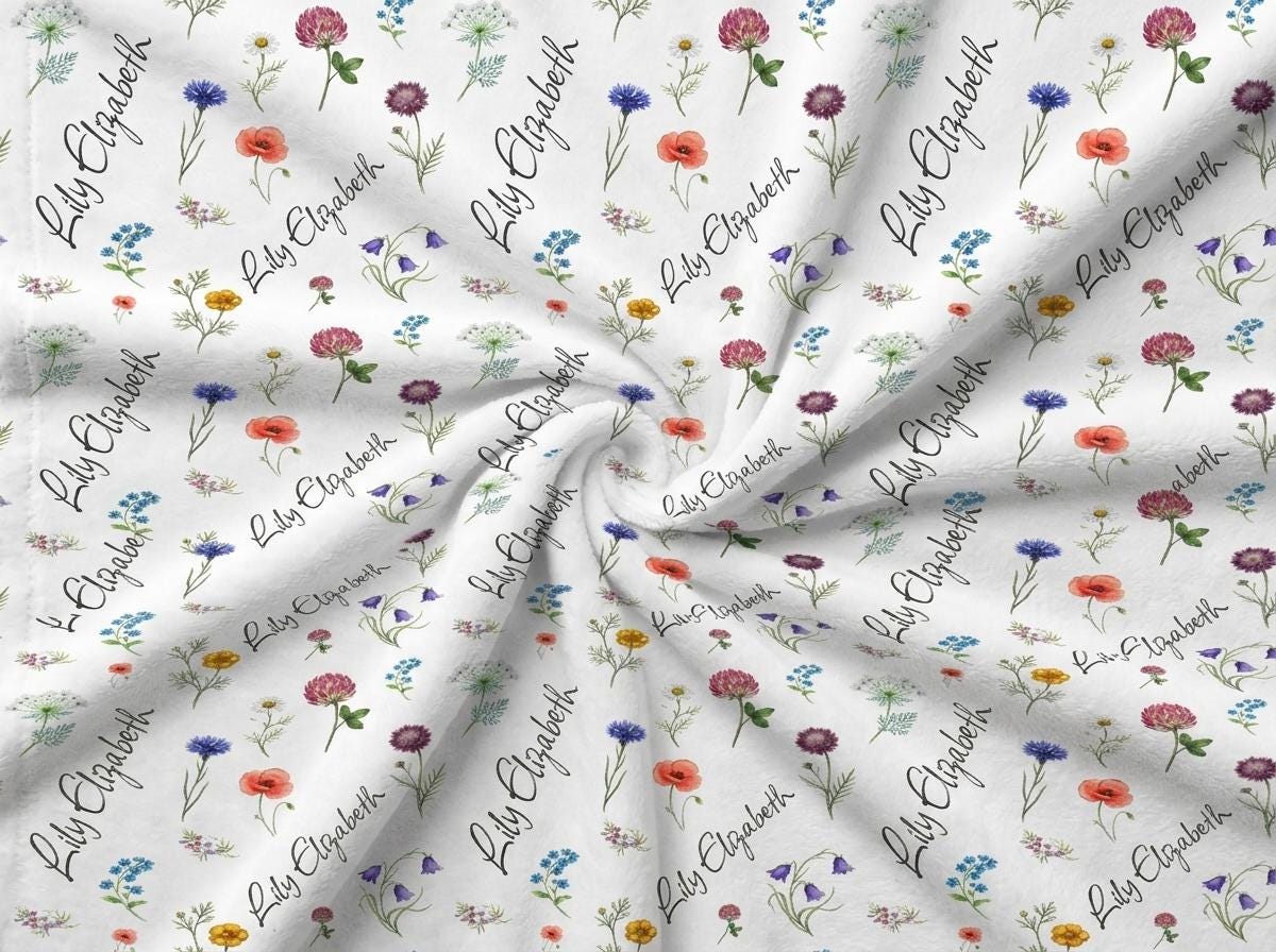 Wildflower name blanket - view 7