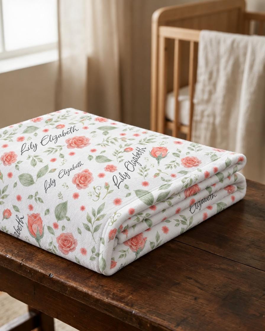 Rose name blanket - view 3