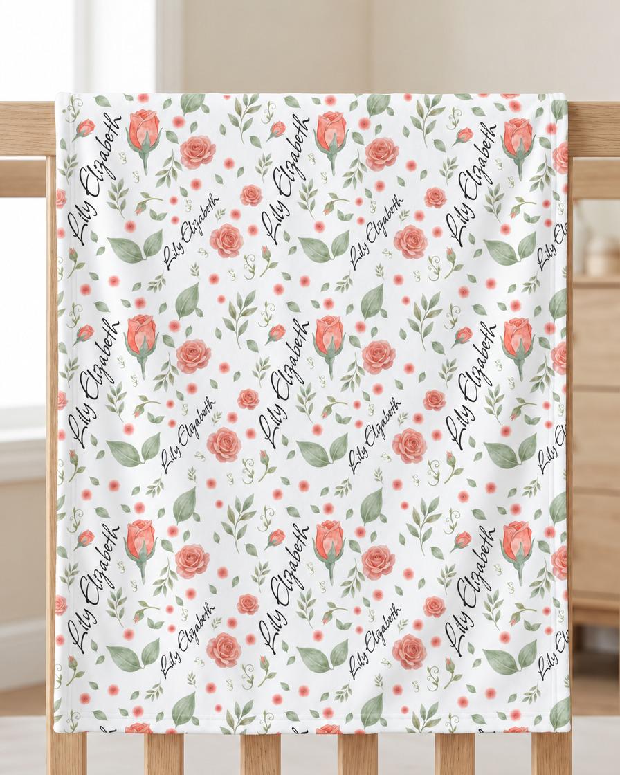 Rose name blanket - view 8