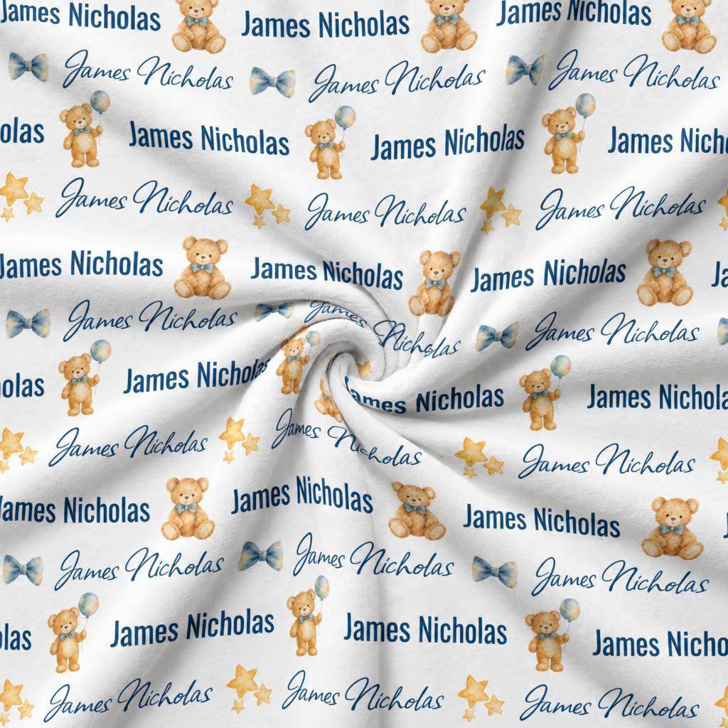 Teddy bear name blanket - view 9
